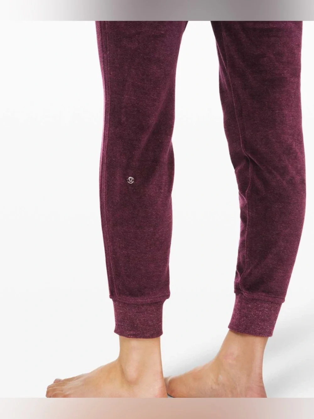 lululemon Warm Down Velour Jogger Heathered Artic Plum Size 6